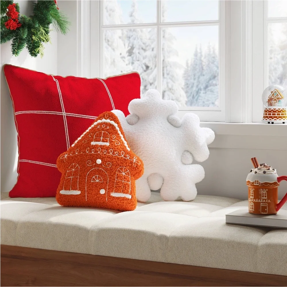 Christmas Gingerbread House Throw Pillow from Wondershop™ Holiday Decorative